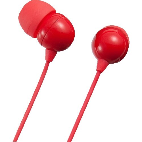 SANWA ステレオイヤホン(レッド)