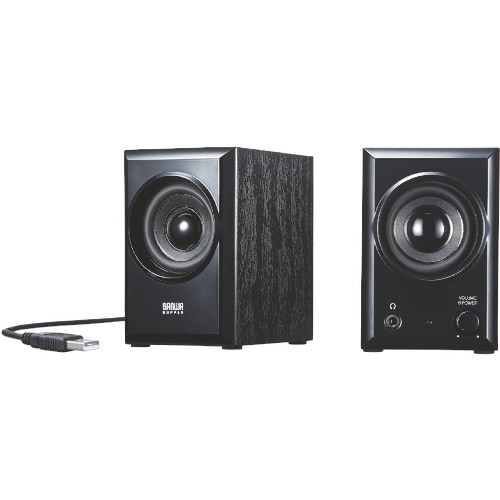 SANWA USBスピーカー(ブラック)