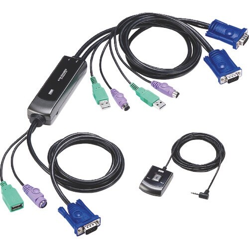 SANWA 手元スイッチ付きパソコン自動切替器(2