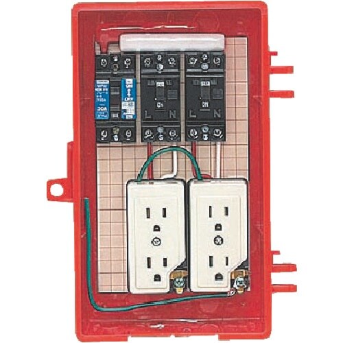 未来 屋外電力用仮設ボックス(赤色)