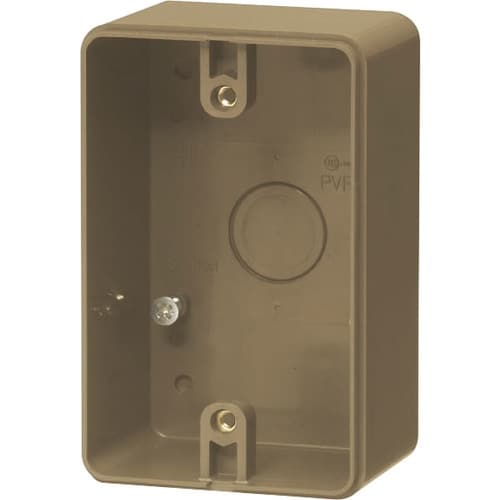 未来 露出スイッチボックス(防水コンセント用・片側