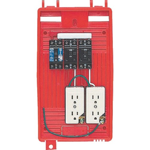 未来 屋外電力用仮設ボックス(赤色)