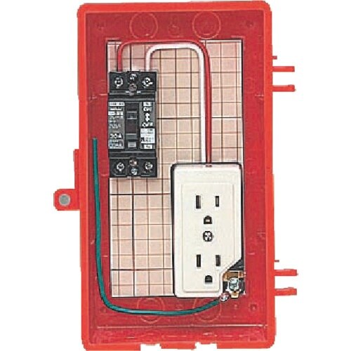 未来 屋外電力用仮設ボックス(赤色)