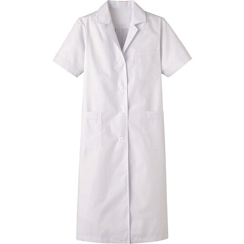 サンペックス 女子S型診察衣 半袖 抗菌