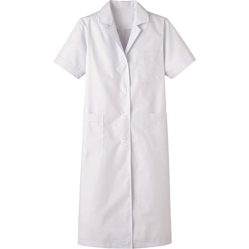 サンペックス 女子S型診察衣 半袖 抗菌