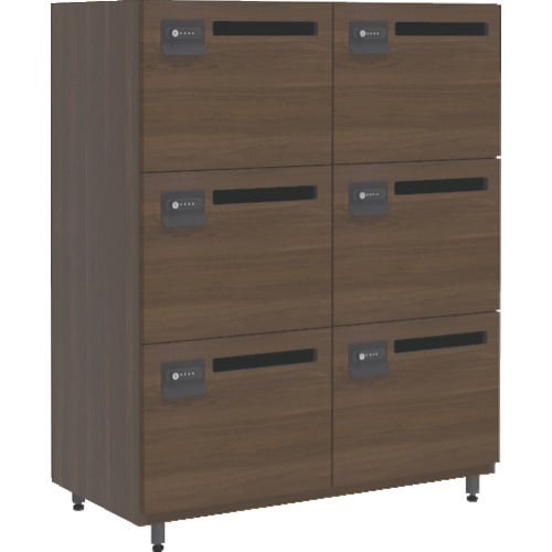 TRUSCO 木製パーソナルロッカー 2列3段 6