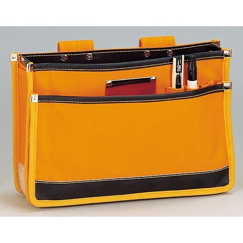 コヅチ 6号オレンジ防水帆布表具用腰袋(刃折鉄板・