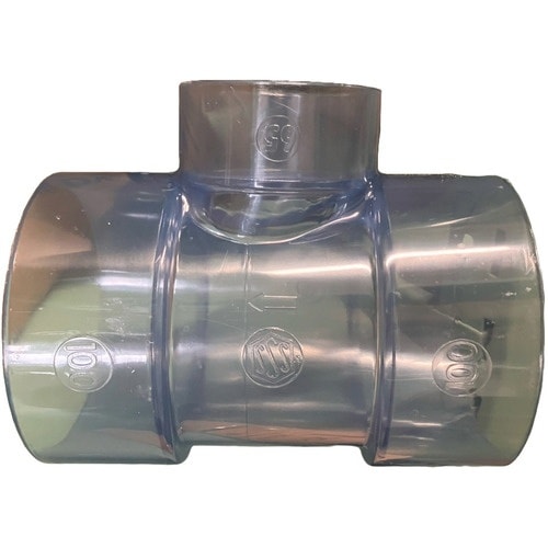 エスロン 透明DV継手 90度Y(DT)100×6