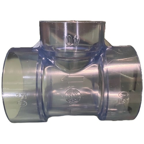 エスロン 透明DV継手 90度Y(DT)50×40