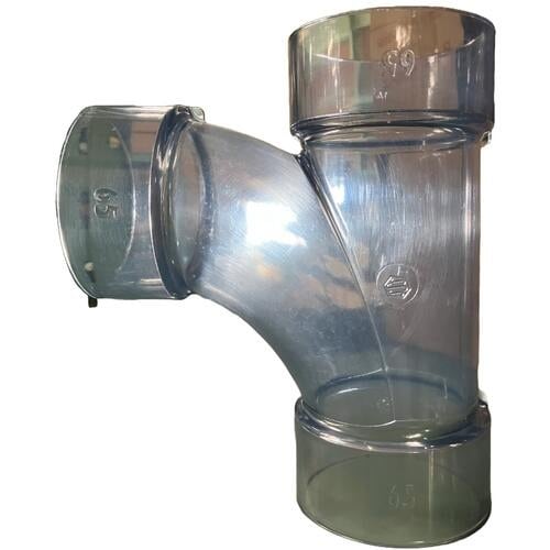 エスロン 透明DV継手 90度大曲りY(LT)65