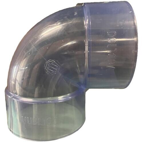 エスロン 透明DV−VU継手 90度エルボ(VUD