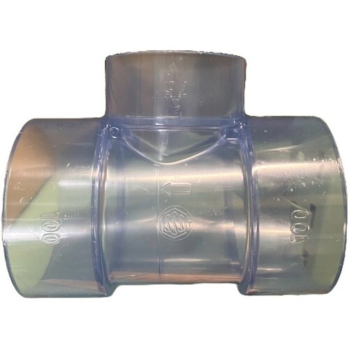 エスロン 透明DV継手 90度Y(DT)100×7