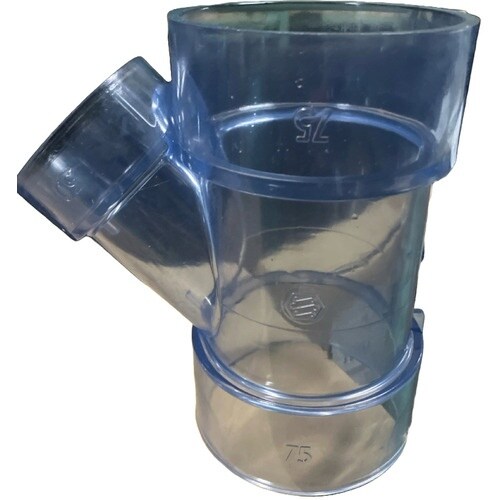 エスロン 透明DV継手 45度Y(Y)75×50