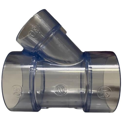エスロン 透明DV継手 45度Y(Y)50×30