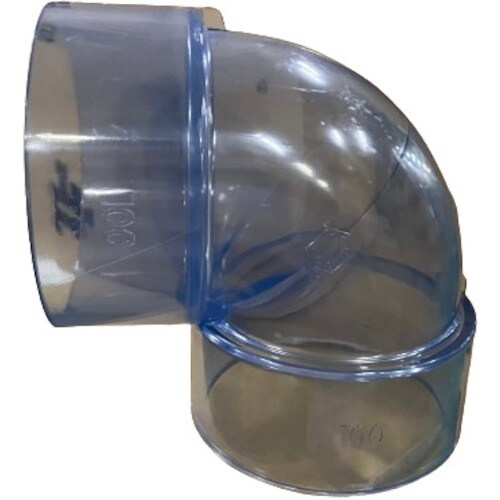 エスロン 透明DV継手 90度エルボ(DL)100
