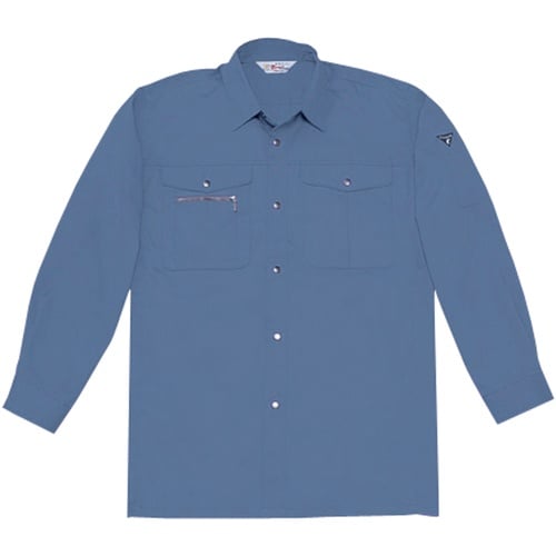 自重堂 長袖シャツ ブルーグレー L