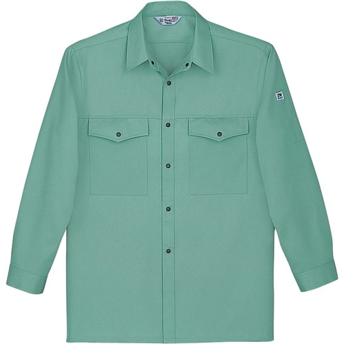 自重堂 長袖シャツ スモークグリーン 4L