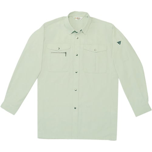 自重堂 長袖シャツ アースグリーン EL