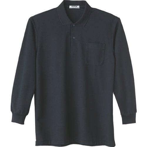 自重堂 長袖シャツ ブラック 4L