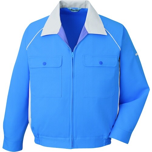 自重堂 ブルゾン ライトブルー LL