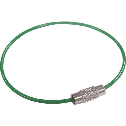 ニッサチェイン ビニコートキーワイヤー 緑 160