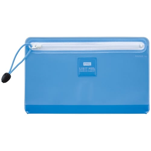 LIHIT 保険証ポーチ 青