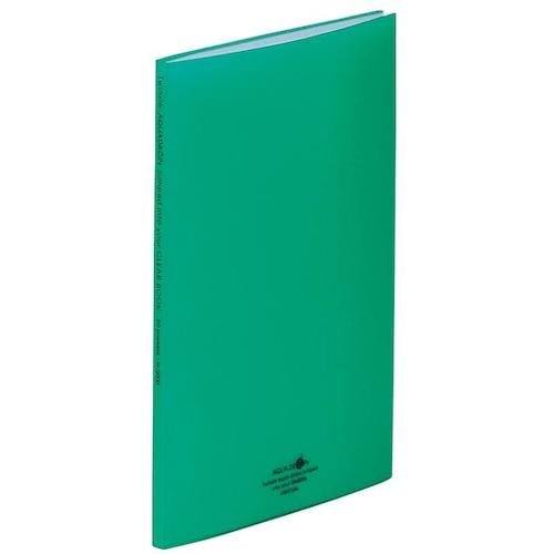 LIHIT クリヤーブック 20P 緑 A4