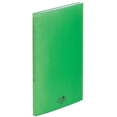 LIHIT クリヤーブック 20P 黄緑 A4