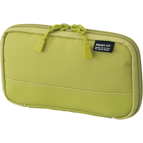 LIHIT コンパクトペンケース イエローグリーン