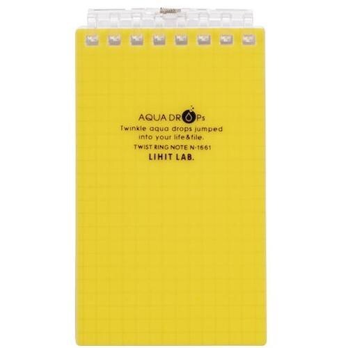 LIHIT ツイストノート(メモサイズ) 黄