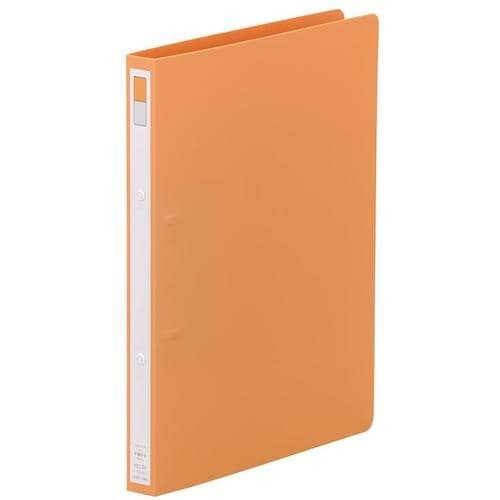 LIHIT リングファイル<ディンプル> 橙 A4