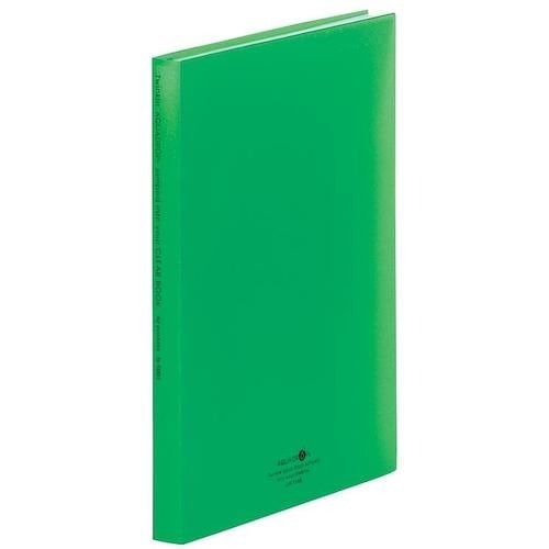 LIHIT クリヤーブック 40P 黄緑 A4