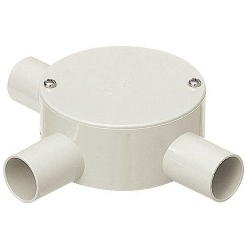 未来 露出用丸形ボックス(平蓋) PVM22−3M