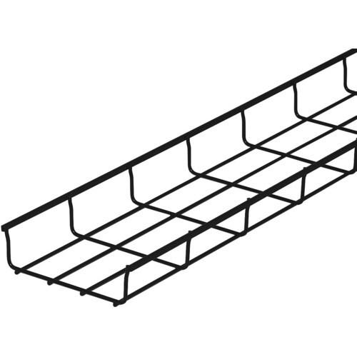 未来 ミラメッシュ(直線ラック)塗装品(黒色)スチ