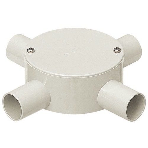 未来 露出用丸形ボックス(平蓋) PVM16−4M