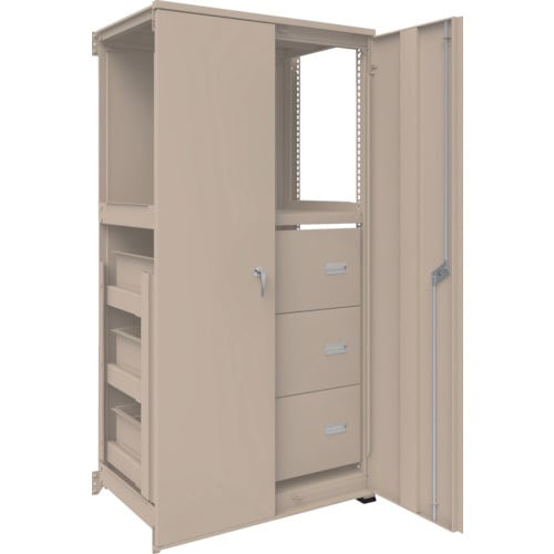 TRUSCO M3型中量棚 背板・扉付 W900X