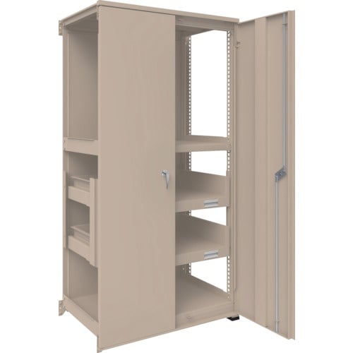 TRUSCO M3型中量棚 背板・扉付 W900X