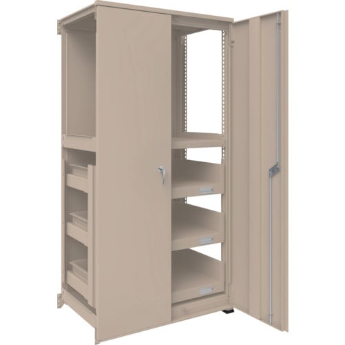 TRUSCO M3型中量棚 背板・扉付 W900X