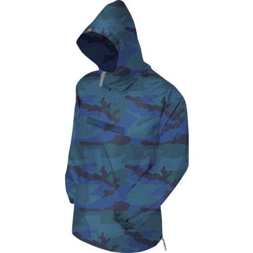 トオケミ 迷彩ヤッケ ブルー