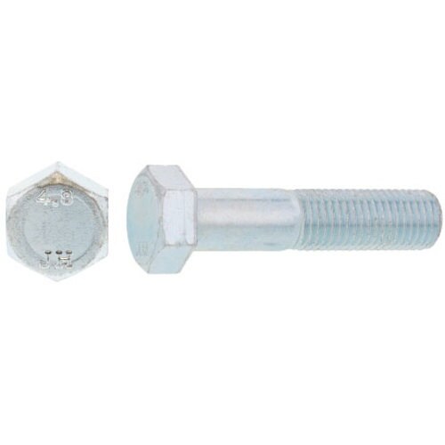 SUNCO 三価ユニクロ 鉄 六角ボルト 半ネジ