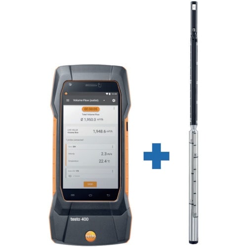 TESTO testo400 + 熱線式風速プロー