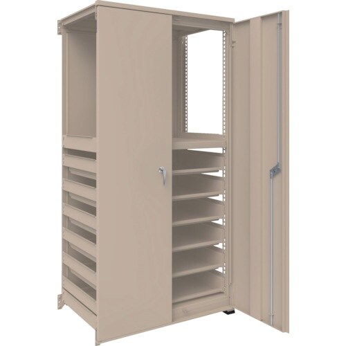 TRUSCO M3型中量棚 背板・扉付 W900X