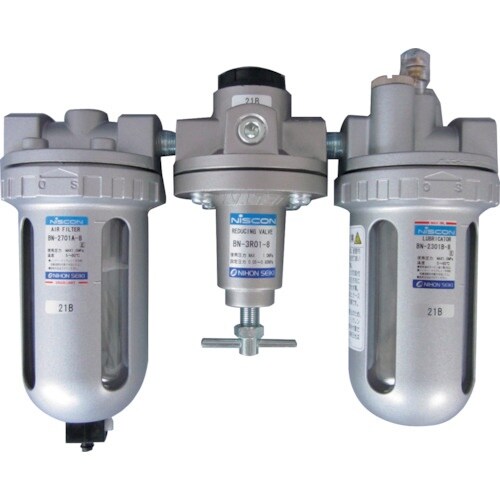 日本精器 FRLユニット 8A オートドレン付