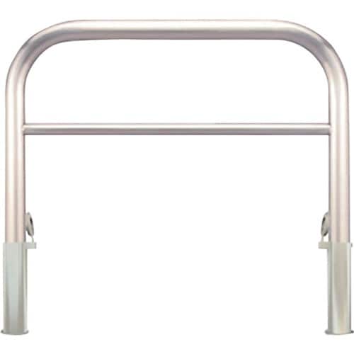 カネソウ 車止め アーチ型 横バー付 ステンレス製