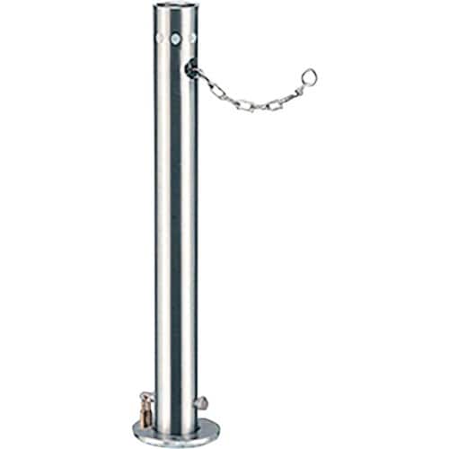 カネソウ 車止め 上下式 ステンレス製 南京錠付