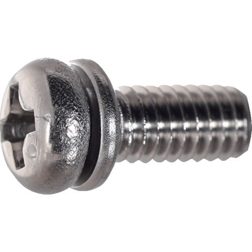 TRUSCO ナベ頭座金組込ねじ P=2 ステンレ