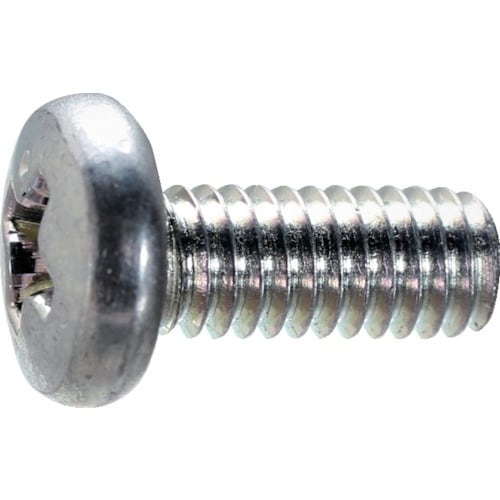 TRUSCO バインド頭小ねじ 三価白 M3×4