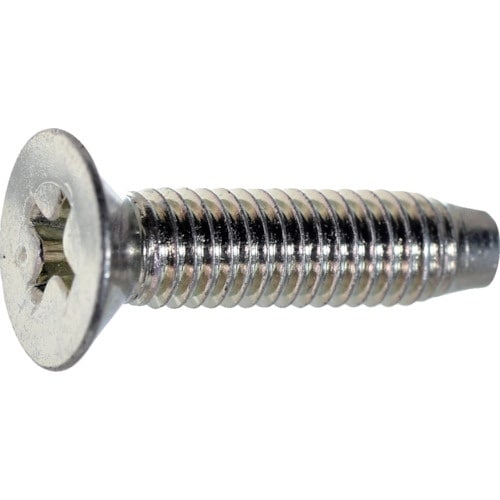 TRUSCO 皿頭タッピングねじ 三価白 3種溝付