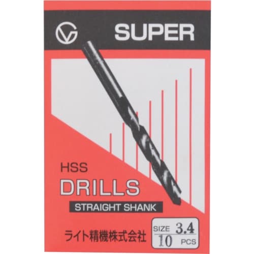 スーパー スーパー 袋入り鉄工ドリル 12.4mm