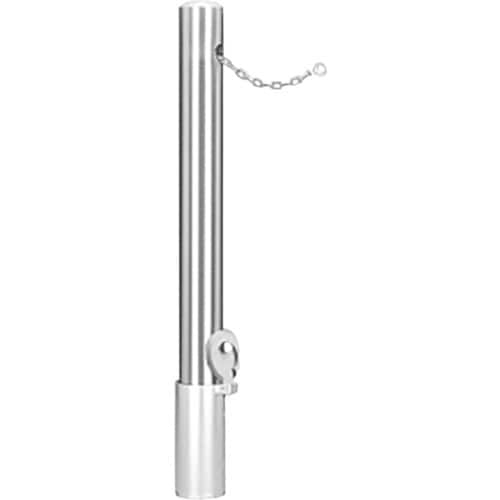 カネソウ 車止め ピラー型 ステンレス製 脱着式